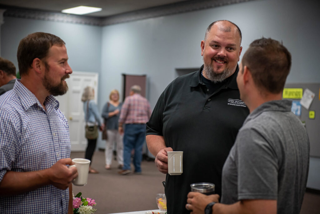 Fellowship, small group of men talking